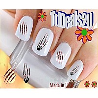 Nail Art Decals WaterSlide Nail Transfers Stickers Animals - Animal Claw Marks Nail Decals - Salon Quality! DIY Nail Accessories