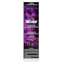 L'Oreal Paris Excellence Hicolor Permanent Hair Color, True Violet, 1.74 Oz