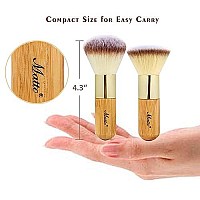 Matto Makeup Brush Set 2 Pieces Face Blush Kabuki Powder Foundation Makeup Brushes for Mineral BB Cream