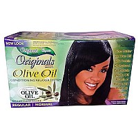 Africa's Best Originals Olive Oil Conditioning Relaxer System for Women, Regular/Normal