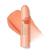 Lip Balm by Revlon, Kiss Tinted Lip Balm, Face Makeup with Lasting Hydration, SPF 20, Infused with Natural Fruit Oils, 015 Juicy Peach, 0.09 Oz