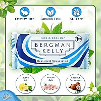 BERGMAN KELLY Hotel Soap Bars (White Tea, 1 oz, 100 PK), Travel Size Luxury Bulk Amenities Bar Soap, Small Individually Wrapped Rectangular Soap, Small Toiletries for Airbnb, Motel, Guest Bath