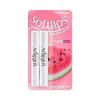 Softlips Watermelon Lip Protectant/Sunscreen 2 Count (Pack of 1)