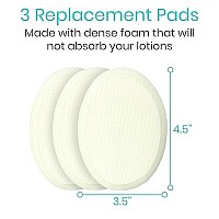 Vive Lotion Applicator for Back, Feet (17.5) - Self Washer Beauty Shower Sponge, Long Handle Cream Wand for Elderly, Women - Apply Medicine, Skin Cream, Body Wash, Sunscreen