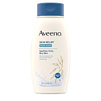 Aveeno Active Naturals Skin Relief Body Wash, Fragrance Free, 18 Fl Oz (Pack of 1)