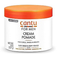 Cantu for Men Cream Pomade Flex Hold, 8 oz (Packaging May Vary)