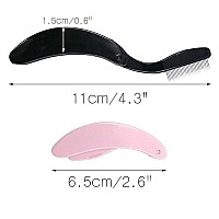 G2Plus Folding Eyelash Comb, 4 Pcs Eyebrow Comb Metal Teeth, Professional Tool For Define Lash & Brow