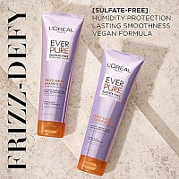 L'Oreal Paris EverPure Sulfate Free Frizz-Defy Conditioner, with Marula Oil, 8.5 Fl; Oz (Packaging May Vary)