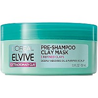 L'Oral Paris Elvive Extraordinary Clay Pre-Shampoo Mask, 5.1 fl. oz. (Packaging May Vary)