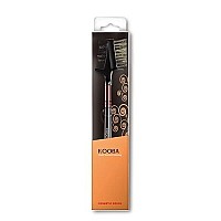 KOOBA Eyebrow Brush and Eyelash Comb, Portable Makeup Eye Powder Foundation Brush, Beauty Cosmetic Tool for Professional and Travel