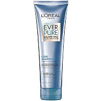 L'Oreal Paris EverCurl Sulfate Free Shampoo for Curly Hair, Lightweight, Anti-Frizz Hydration, Gentle on Curls, with Coconut Oil, 8.5 Fl; Oz (Packaging May Vary)