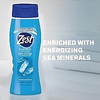 Zest Body Wash Ocean Breeze Invigorating 18 Ounce (532ml) (Pack of 2)