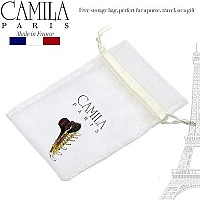 Camila Paris CP2381 French Hair Clip for Women, Small Narrow, Cristal, Girls Hair Claw Clips Jaw Fashion Durable and Styling Hair Accessories for Women, Strong Hold No Slip Grip, Made in France