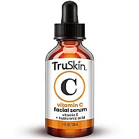 TruSkin Vitamin C Serum for Face - Anti Aging Face Serum with Vitamin C, Hyaluronic Acid, Vitamin E - Brightening Serum for Dark Spots, Even Skin Tone, Eye Area, Fine Lines & Wrinkles, 1 Fl Oz