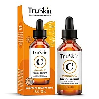 TruSkin Vitamin C Serum for Face - Anti Aging Face Serum with Vitamin C, Hyaluronic Acid, Vitamin E - Brightening Serum for Dark Spots, Even Skin Tone, Eye Area, Fine Lines & Wrinkles, 1 Fl Oz