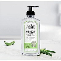 JR Watkins Gel Hand Soap, Aloe & Green Tea, 3 Pack, Scented Liquid Hand Wash for Bathroom or? Kitchen, USA Made and Cruelty Free, 11 fl oz