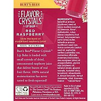 Burt's Bees Flavor Crystals 100% Natural Lip Balm, Red Raspberry with Beeswax & Fruit Extracts - 1 Tube,0.16 ounce