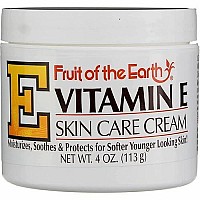 Fruit of the Earth Vitamin E Skin Care Cream 4 oz per Jar- Pack of 8