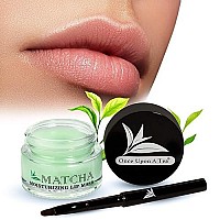 Moisturizing Green Tea Matcha Sleeping Lip Mask Balm, Younger Looking Lips Overnight, Best Solution For Chapped And Cracked Lips, Unique Lip Gloss Formula And Power Benefits Of Green Tea (Matcha)