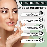 Moisturizing Green Tea Matcha Sleeping Lip Mask Balm, Younger Looking Lips Overnight, Best Solution For Chapped And Cracked Lips, Unique Lip Gloss Formula And Power Benefits Of Green Tea (Matcha)