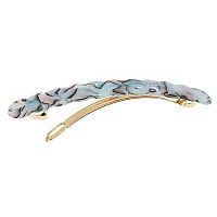 France Luxe Scalloped Long and Skinny Barrette - South Sea