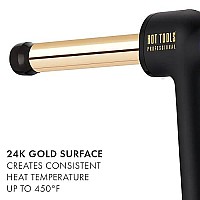 Hot Tools Pro Artist 24K Gold Curlbar Curling Wand | Long Lasting, Defined Curls (1 in)