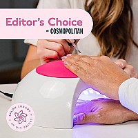 Gel UV Nail Lamp, SUNUV 48W UV LED Nail Dryer Light for Gel Nails Polish Manicure Professional Salon Curing Lamp with 4 Timer Setting Sensor(one Pink pad)