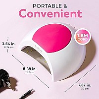 Gel UV Nail Lamp, SUNUV 48W UV LED Nail Dryer Light for Gel Nails Polish Manicure Professional Salon Curing Lamp with 4 Timer Setting Sensor(one Pink pad)