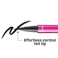 JOAH Line Up Liquid Eyeliner with Precision Felt Tip, Waterproof, Long Lasting, Smudge Proof Eye Liner, Black