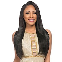 2-Pack Deal ! Sensationnel Human Hair Weave Empire Yaki Weaving (12, 1B)