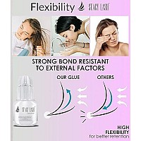 Sensitive Eyelash Extension Glue Stacy Lash 0.17fl.oz/5ml /Low Fume/ 5 Sec Drying time/Retention -5 Weeks/Professional Use Only Black Adhesive for Individual Semi-Permanent Eyelash Extensions