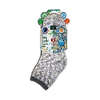 Earth Therapeutics Aloe Vera Socks - Infused with natural aloe vera & Vitamin E - Helps Dry Feet, Cracked Heels, Calluses, Rough Skin, Dead Skin Grey/Charcoal