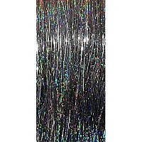 40 Sparkling Hair Tinsel 100 Strands (Stellar Midnight Black)