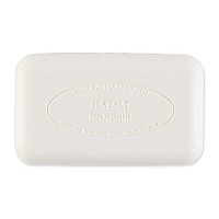 Pre de Provence Artisanal Soap Bar, Natural French Skincare, Enriched with Organic Shea Butter, Quad Milled for Rich, Smooth & Moisturizing Lather, Sea Salt, 5.3 Ounce