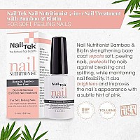 Nail Tek Nail Nutritionist, Bamboo & Biotin 5 in 1 Nail Treatment for Soft and Peeling Nails, 0.5 oz, 1-Pack