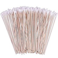 400 Count 6 Inch Long Cotton Swabs With Wooden Handles Cotton Tipped Applicator For Cleaning