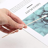 400 Count 6 Inch Long Cotton Swabs With Wooden Handles Cotton Tipped Applicator For Cleaning