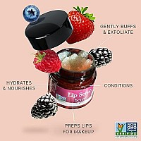 Organic Lip Scrub Berry - Lip Scrubs Exfoliator & Moisturizer, Lip Exfoliator Scrub, Sugar Lip Scrubs, Lip Sugar Scrub, Lip Care Products for Chapped Lips, Lip Scrubber, Lip Moisturizer for Dry Lips