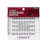 i-ENVY Luxe Black Flare Individual Lashes, 3 PACK (Ultra Black - Medium)