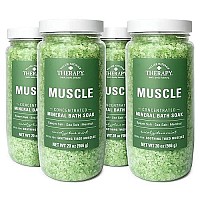 Village Naturals Therapy, Mineral Bath Soak, Aches and Pains Muscle Relief, 20 oz, Pack of 4