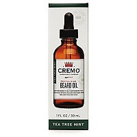 Cremo Beard Oil, Revitalizing Wild Mint, 1 fl oz - Restore Natural Moisture and Soften Your Beard To Help Relieve Beard Itch