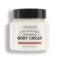 Beekman 1802 Whipped Body Cream, Honeyed Grapefruit - 8 oz - Pure Goat Milk Formula for Clear, Soft Skin - Good for Sensitive Skin - Cruelty Free