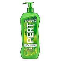 Pert Haircare - Classic Clean - 2 in 1 Shampoo & Conditioner - Net Wt. 33.8 FL OZ (1 L) Per Bottle - Pack of 2 Bottles