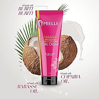 Mielle Organics Babassu Brazilian Curly Cocktail Curl Cream for Dry & Curly Hair Types, Moisturizing Cream for Curly Hair, 7.5 Ounces