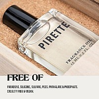 PIRETTE Fragrance Oil, Womens Beach Inspired Perfume Oil, Notes of Fresh Coconut, Surf Wax & Sunscreen, 0.5 Fl Oz