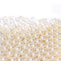 Makeup Beads for Brushes, Art Faux Pearls, HBlife 1100-Piece Round Pearl Beads to Hold Makeup Brush, Lipstick, Mascara, Eyeliner, 8mm (Beige)