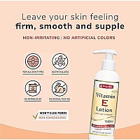 De La Cruz Vitamin E Lotion for Dry Skin with 12,000 IU - Moisturizing Body Lotion for All Skin Types - Made in USA, 8 FL OZ.