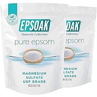 Epsoak Epsom Salt 10 lbs. (Qty. 2, 5 lb. Bags) Magnesium Sulfate USP