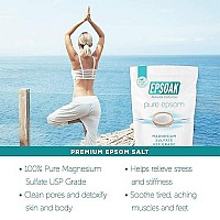 Epsoak Epsom Salt 10 lbs. (Qty. 2, 5 lb. Bags) Magnesium Sulfate USP