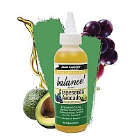 Aunt Jackie's Natural Growth Oil Blends Balance - Grapeseed and Avocado, Pre-Shampoo Treatment, Improves Porosity and Moisture Balance, 4 oz